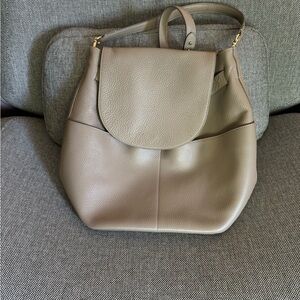 Cuyana leather backpack.